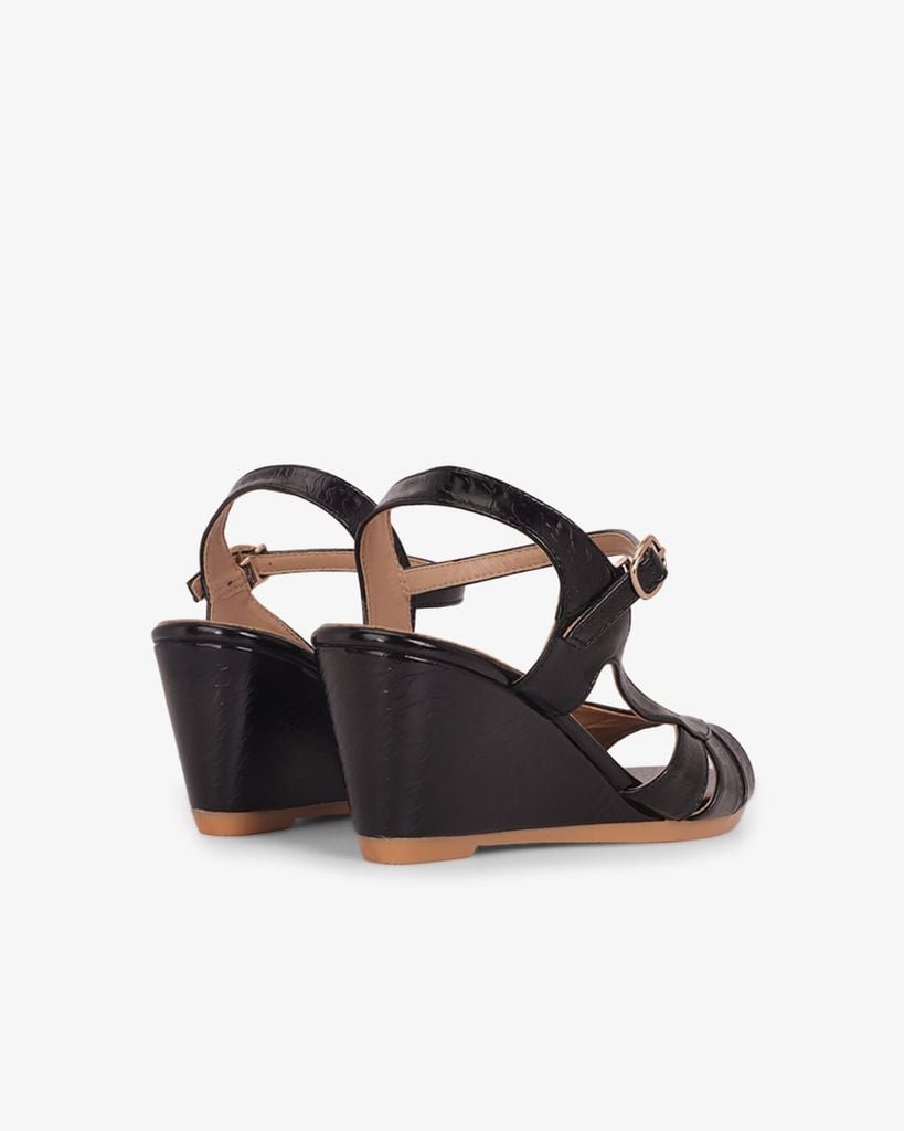 Sandal Đế Xuồng Hạnh Dung Nhiều Dây Nối Bên Vân Đá 6F HD02261AB