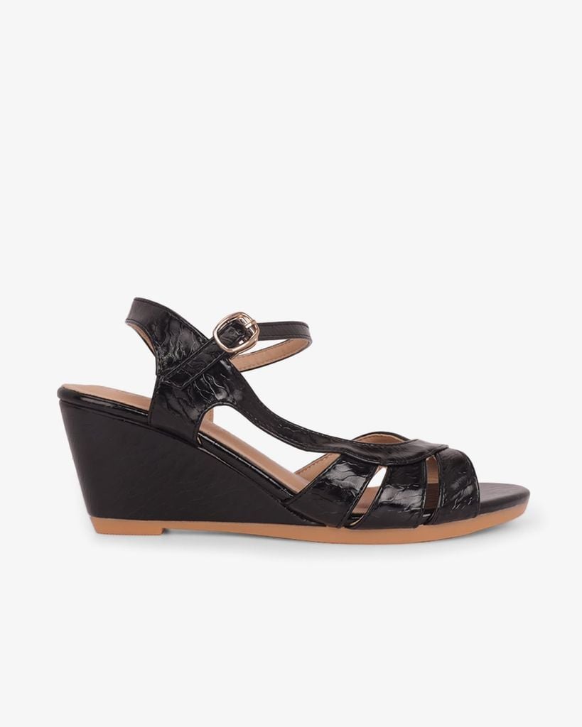 Sandal Đế Xuồng Hạnh Dung Nhiều Dây Nối Bên Vân Đá 6F HD02261AB