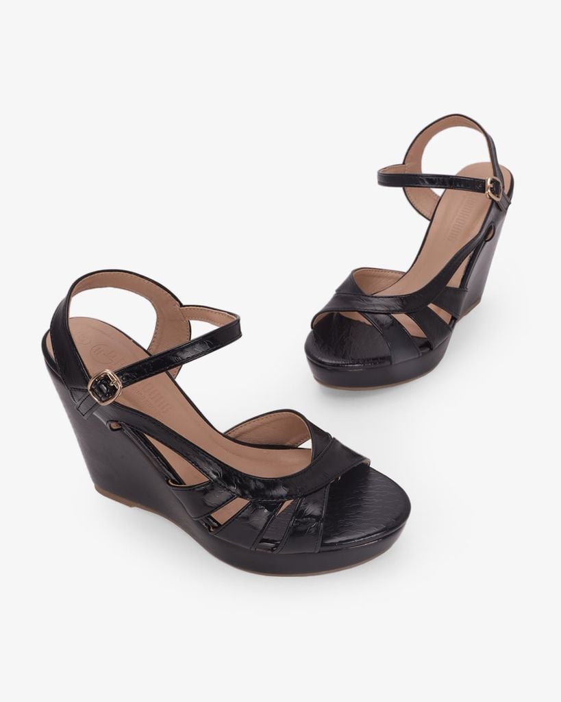 Sandal Đế Xuồng Hạnh Dung Nhiều Dây Nối Bên 12f HD02262AB