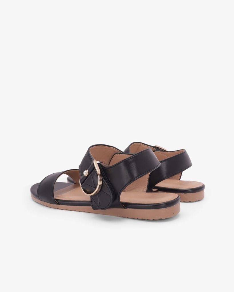 Sandal Đế Xẹp Hạnh Dung Quai Hậu Khóa Ngọc HD02263AB