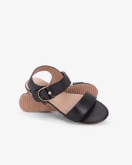 Sandal Đế Xẹp Hạnh Dung Quai Hậu Khóa Ngọc HD02263AB