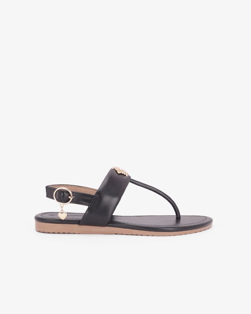 Sandal Đế Xẹp Hạnh Dung Kẹp Hoa Đính Đá HD02267AB