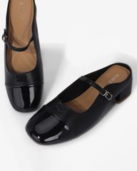 Dép Bít Mũi Albee Phối Mũi Si Bóng HD0286TQ