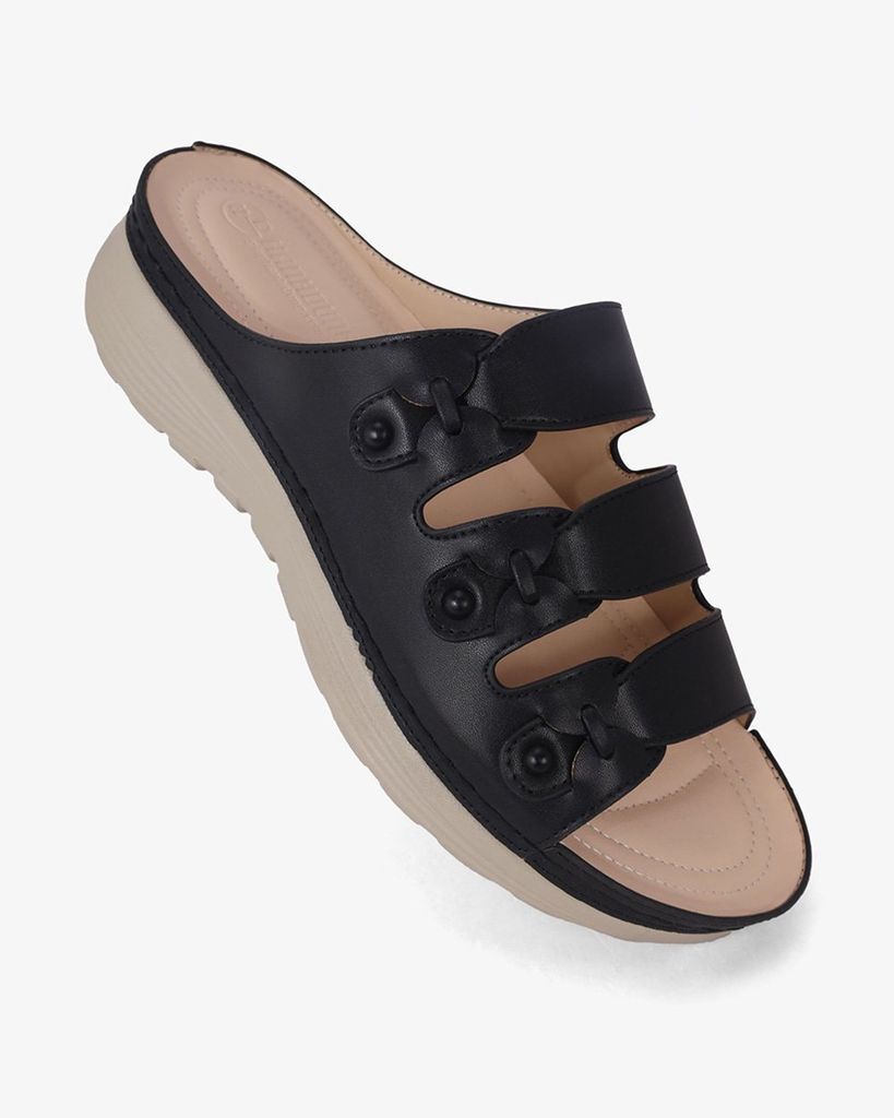 Dép Đế Xuồng Hạnh Dung Ba Quai Ngang HD0317AC