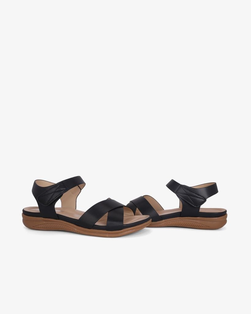 Sandal Xuồng Quai Đắp Chéo Trơn HD0324AC