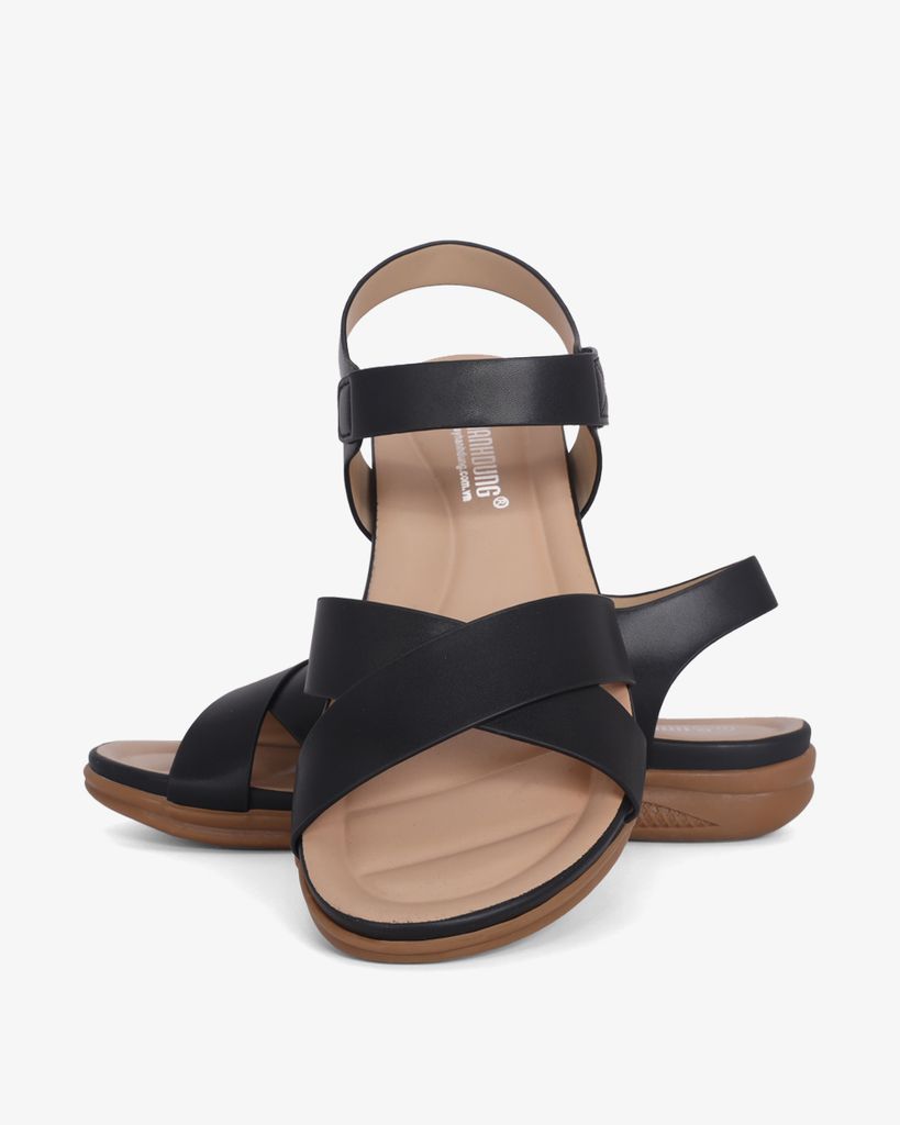 Sandal Xuồng Quai Đắp Chéo Trơn HD0324AC