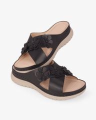 Dép Đế Xuồng Hạnh Dung Quai Đan Chéo Đính Hoa HD0327AC