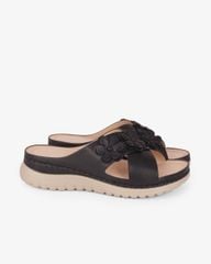 Dép Đế Xuồng Hạnh Dung Quai Đan Chéo Đính Hoa HD0327AC