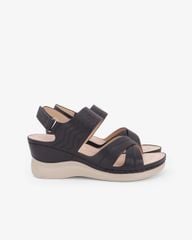 Sandal Đế Xuồng Hạnh Dung Quai Chéo Dập Vân HD0333AC
