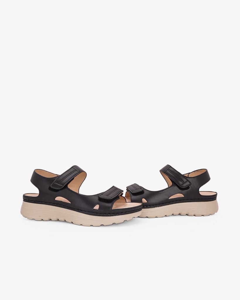 Sandal Đế Xuồng Hạnh Dung Quai Dán Đôi HD0334AC