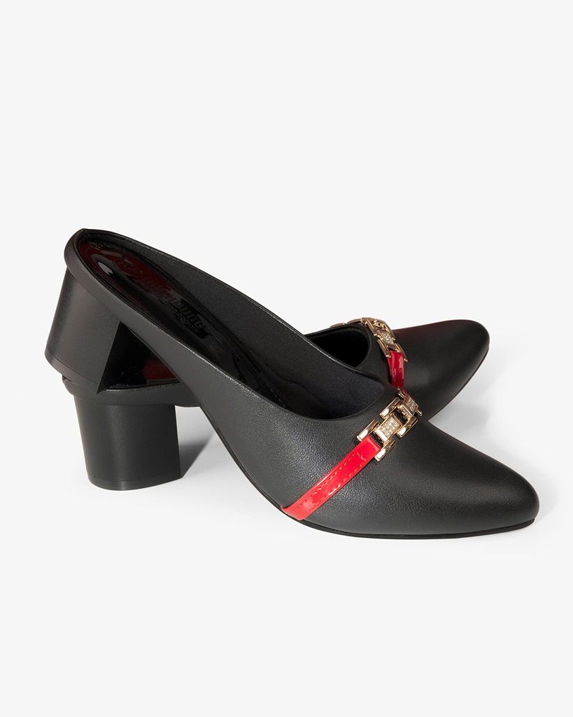 Dép Bít Mũi Hạnh Dung Khóa Dây Xích HD041009AD