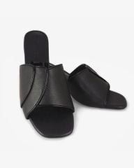 Dép Cao Gót Hạnh Dung Quai Ngang Bản Lớn Gót Mica HD041013AD