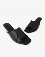 Dép Cao Gót Hạnh Dung Quai Ngang Bản Lớn Gót Mica HD041013AD