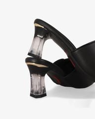 Dép Cao Gót Hạnh Dung Quai Ngang Bản Lớn Gót Mica HD041013AD