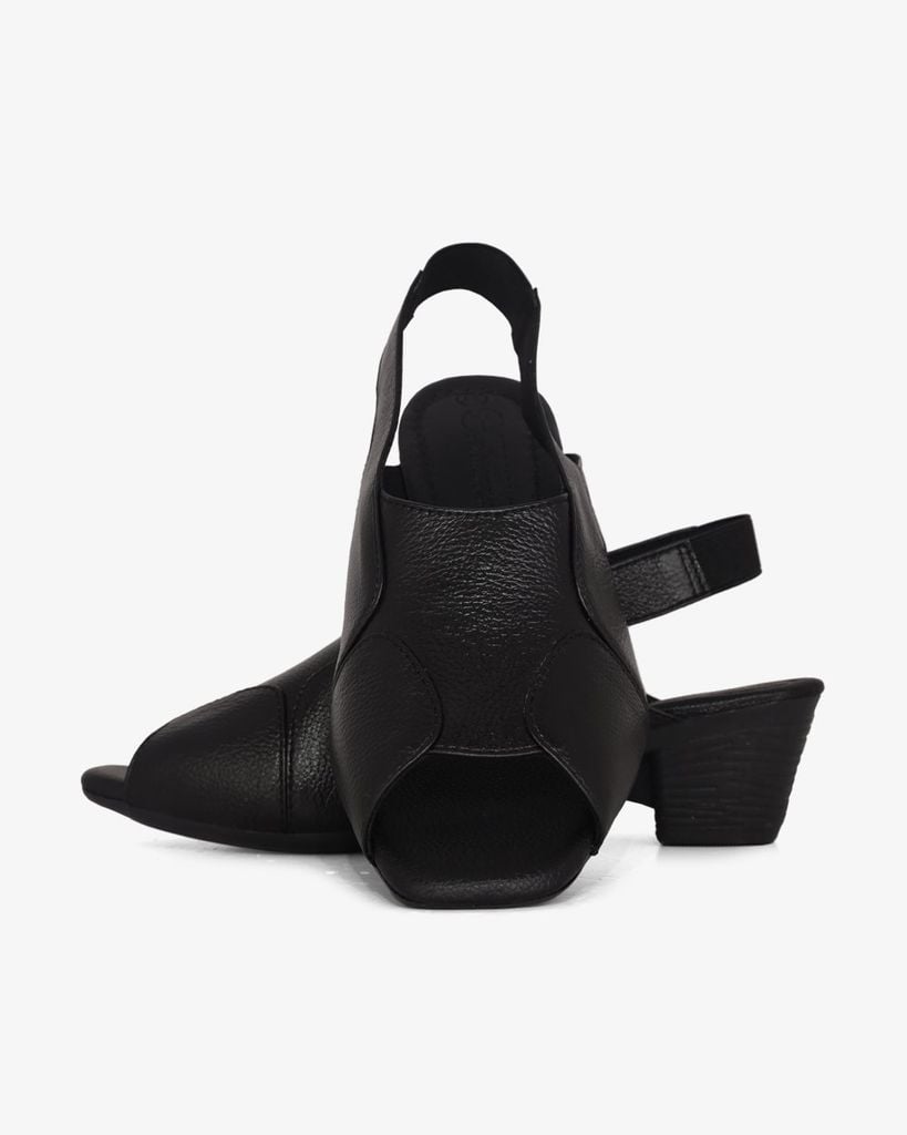 Sandal Cao Gót Hạnh Dung Quai Lớn Hậu Thun HD041014AD