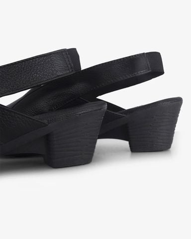 Sandal Cao Gót Hạnh Dung Quai Lớn Hậu Thun HD041014AD