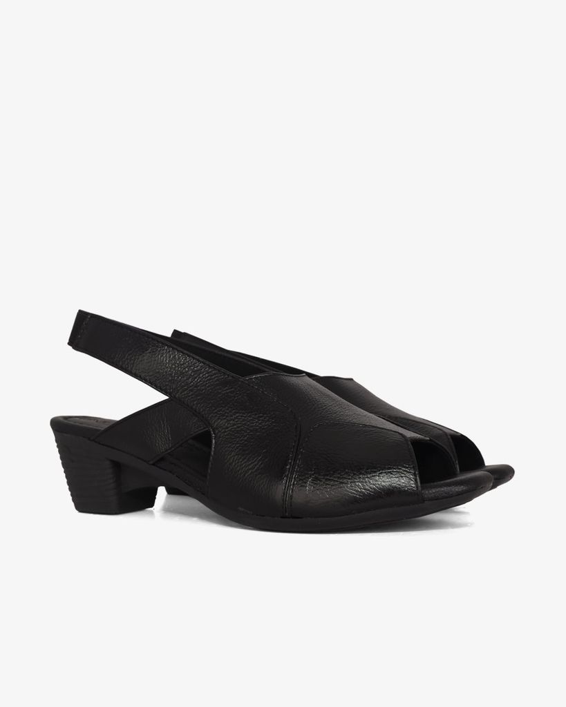 Sandal Cao Gót Hạnh Dung Quai Lớn Hậu Thun HD041014AD