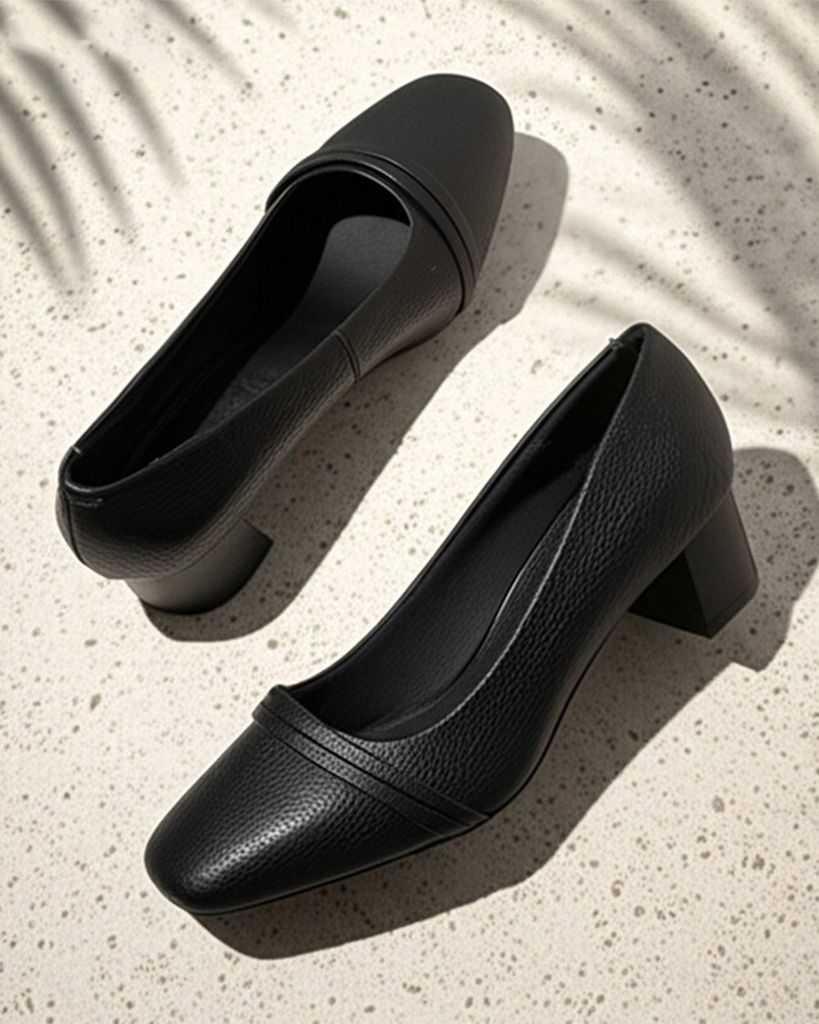 Giày Cao Gót Hạnh Dung Mũi Vuông Hai Dây Ngang HD041019AD