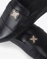 Dép Bít Mũi Hạnh Dung Da Đính Hoa Ngọc HD041028AD