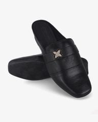 Dép Bít Mũi Hạnh Dung Da Đính Hoa Ngọc HD041028AD