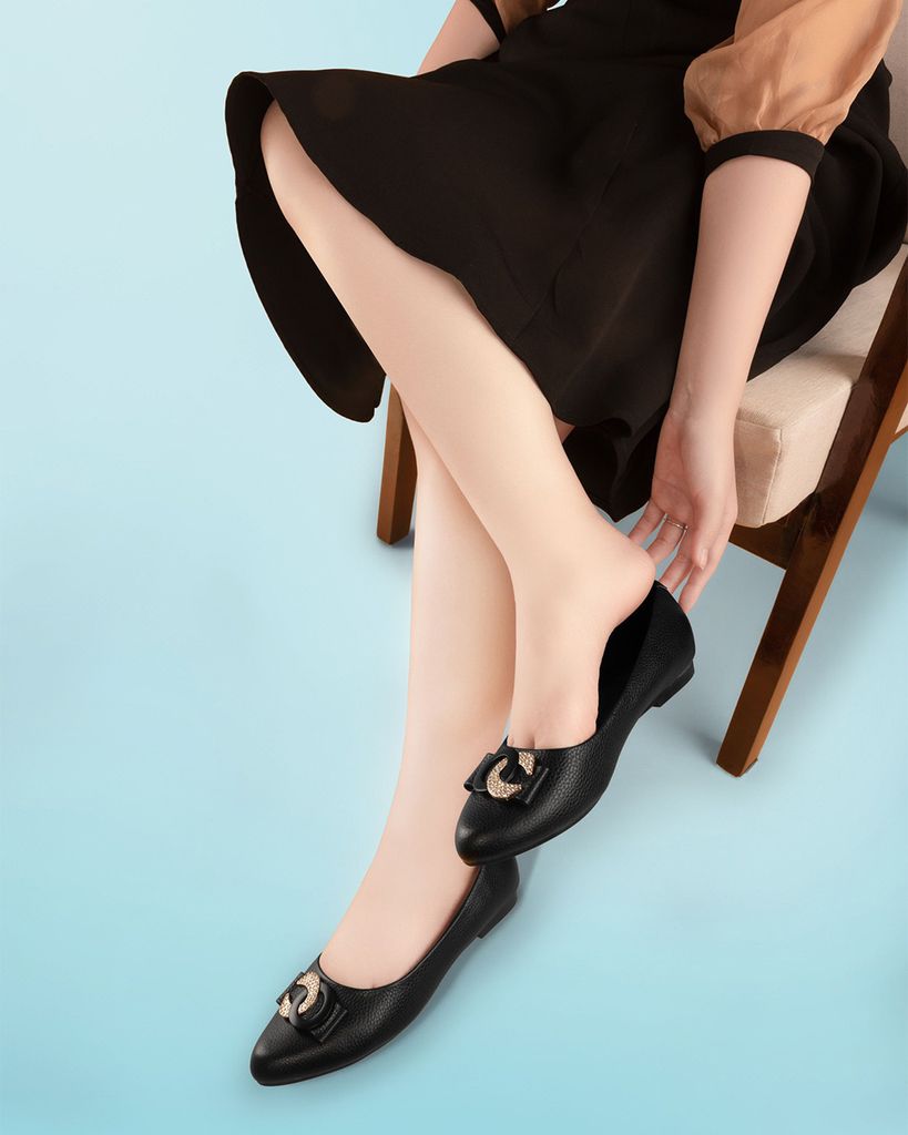 Giày Búp Bê Hạnh Dung Khóa OC HD041034AD