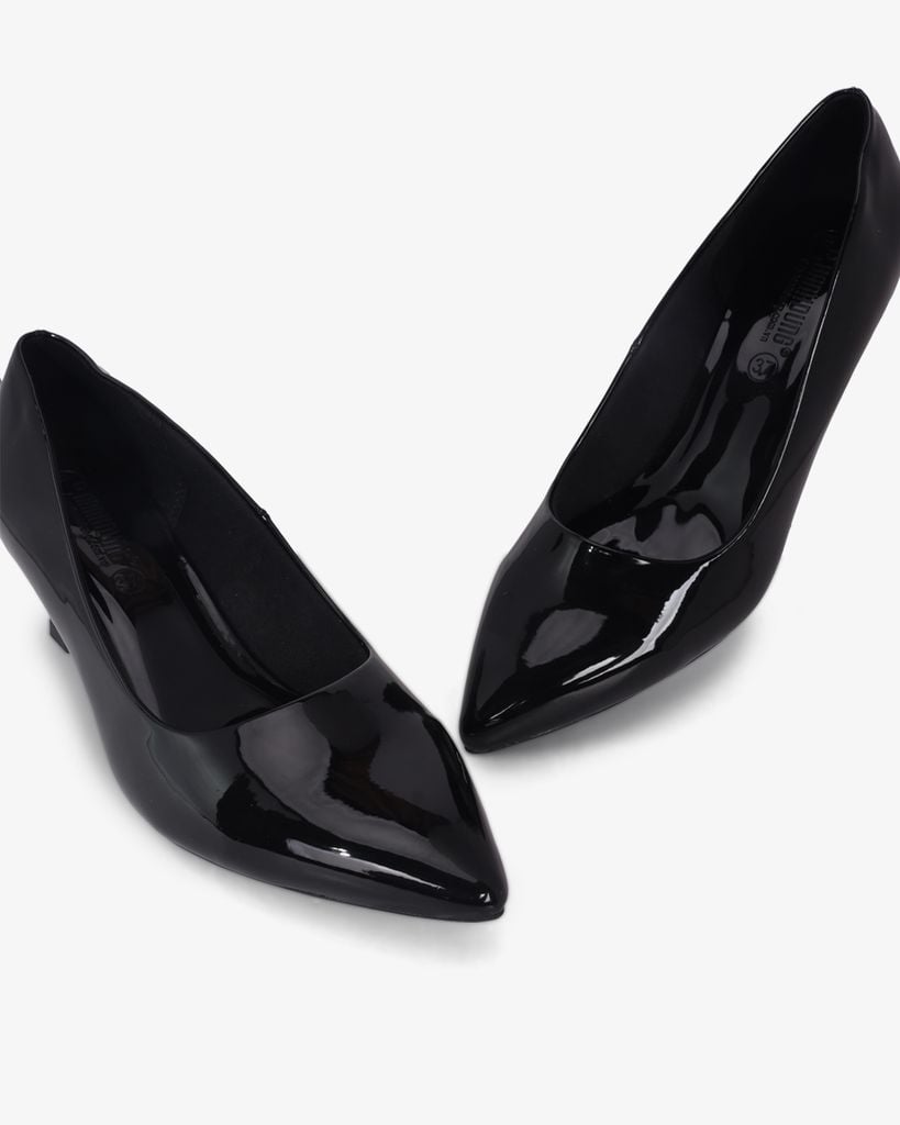 Giày Cao Gót Hạnh Dung Mũi Nhọn Da Bóng HD041040AD