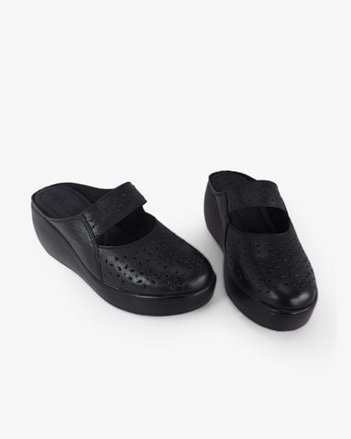 Dép Bít Mũi Hạnh Dung Đục Lỗ Vân Hoa HD041049AD