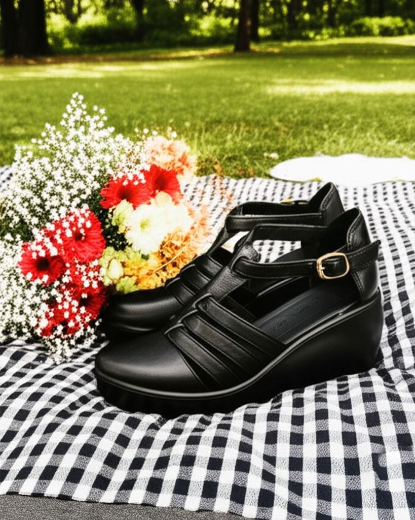 Sandal Đế Xuồng Hạnh Dung Quai Nối T Đan Ba Dây HD041052AD