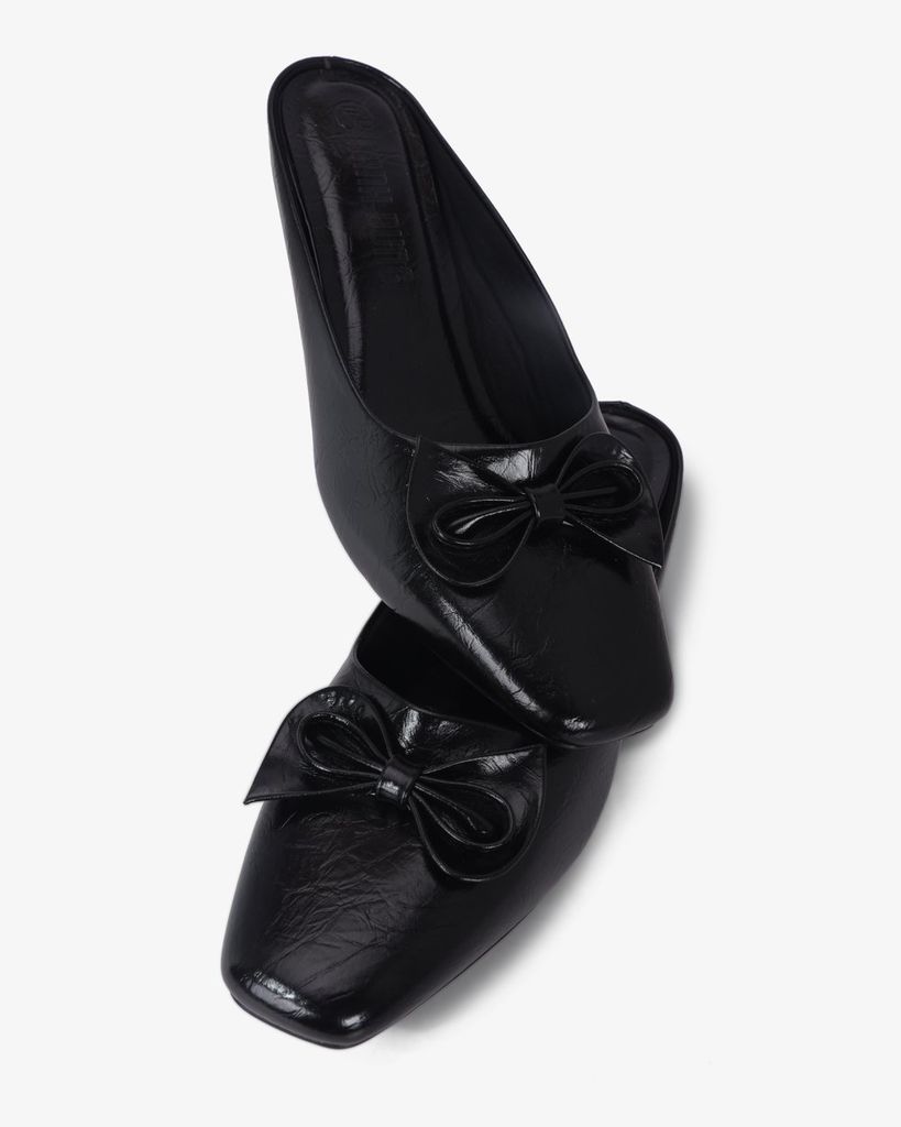 Dép Bít Mũi Hạnh Dung Mũi Vuông Khóa Nơ HD041059AD