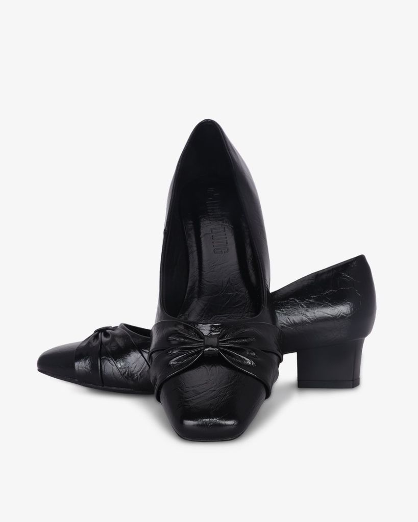 Giày Cao Gót Hạnh Dung Nơ Kiểu HD041060AD