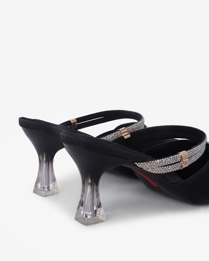 Giày Sandal Hạnh Dung Quai Đôi Bản Mảnh Đính Đá HD041065AD