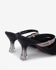 Giày Sandal Hạnh Dung Quai Đôi Bản Mảnh Đính Đá HD041065AD