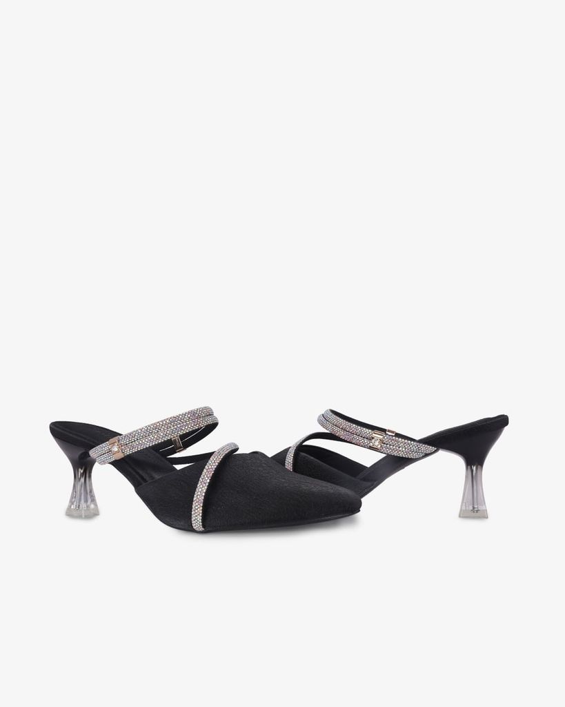 Giày Sandal Hạnh Dung Quai Đôi Bản Mảnh Đính Đá HD041065AD