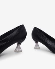 Giày Cao Gót Hạnh Dung Vân Đá Bản Đắp Mũi Vuông HD041067AD