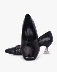 Giày Cao Gót Hạnh Dung Vân Đá Bản Đắp Mũi Vuông HD041067AD