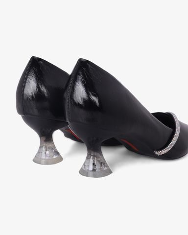 Giày Cao Gót Hạnh Dung Vân Đá Dây Xoàn HD041068AD