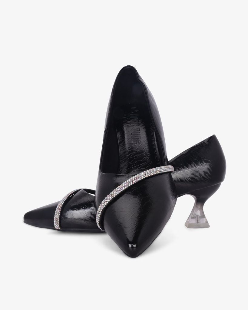 Giày Cao Gót Hạnh Dung Vân Đá Dây Xoàn HD041068AD