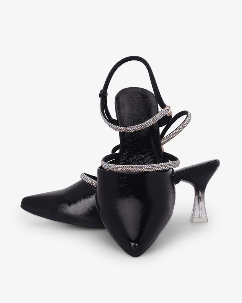 Giày Sandal Hạnh Dung Quai Dây Đính Đá HD041071AD