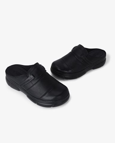 Dép Bít Mũi Hạnh Dung Quai Ngang Da Trơn HD041072AD