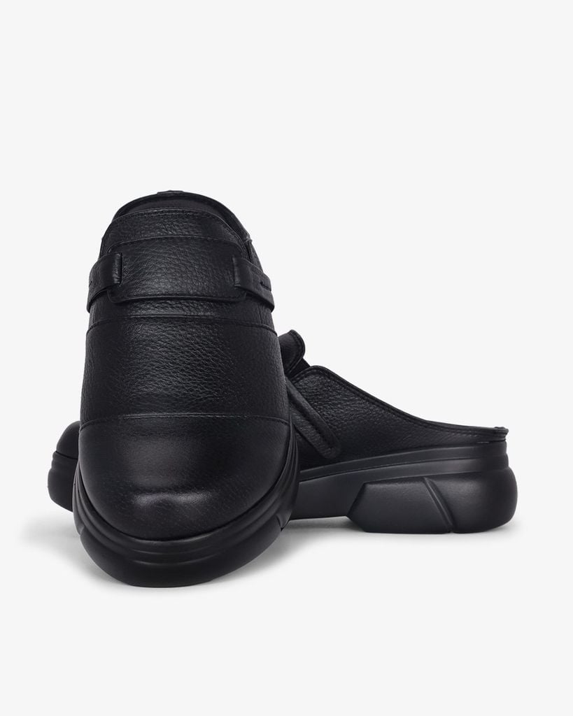 Dép Bít Mũi Hạnh Dung Quai Ngang Da Trơn HD041072AD