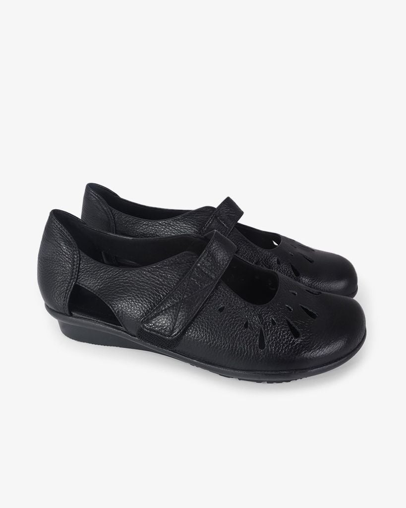 Giày Búp Bê Hạnh Dung Đục Lỗ Mũi Tròn HD041074AD