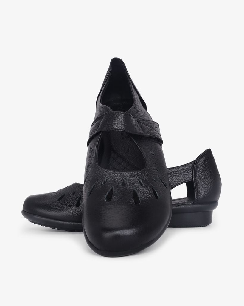 Giày Búp Bê Hạnh Dung Đục Lỗ Mũi Tròn HD041074AD