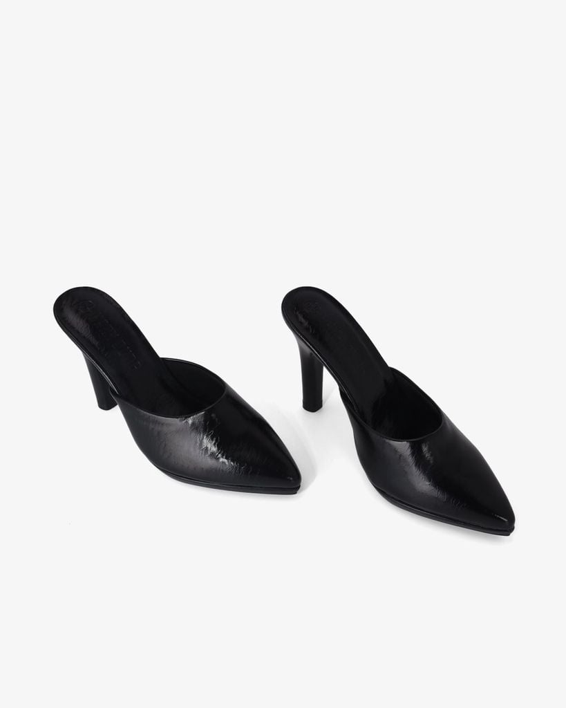 Dép Bít Mũi Hạnh Dung Quai Trơn Mũi Nhọn HD041077AD