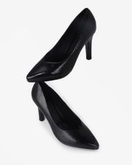 Giày Cao Gót Hạnh Dung Vân Đá Mũi Nhọn Cổ Tim HD041078AD