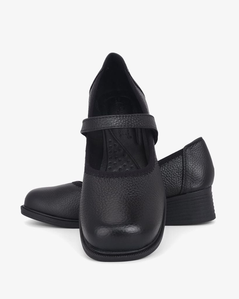 Giày Cao Gót Hạnh Dung Mũi Vuông Quai Dán HD041087AD