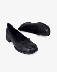 Giày Cao Gót Hạnh Dung Mũi Vuông Nơ HD041088AD