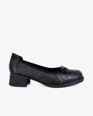 Giày Cao Gót Hạnh Dung Mũi Vuông Nơ HD041088AD