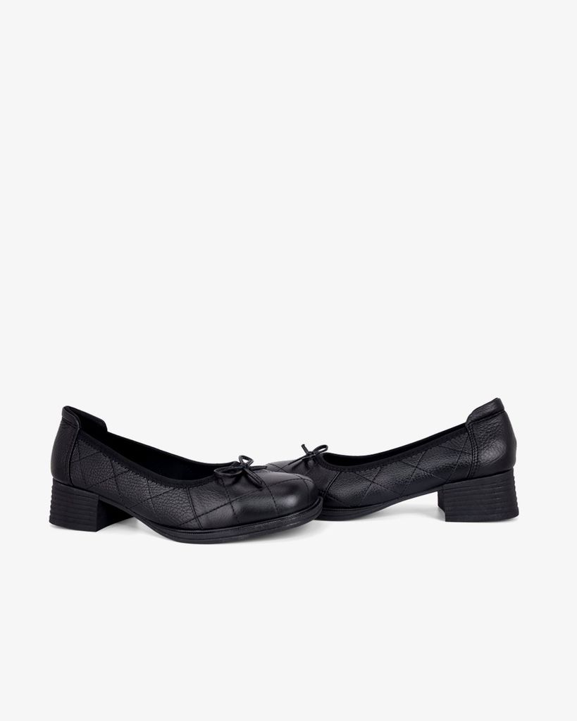 Giày Cao Gót Hạnh Dung Mũi Vuông Nơ HD041088AD