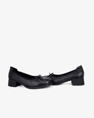 Giày Cao Gót Hạnh Dung Mũi Vuông Nơ HD041088AD