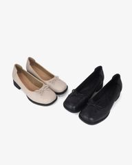 Giày Cao Gót Hạnh Dung Mũi Vuông Nơ HD041088AD